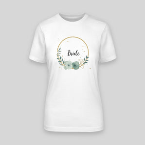 Bride – Blume | JGA T-Shirt Damen – Weiss