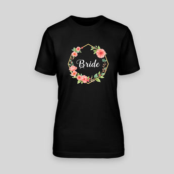 Bride – Hexagon | JGA T-Shirt Damen – Schwarz