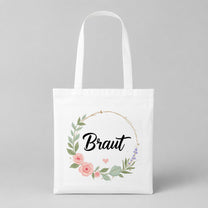 Braut – Blumen | JGA Jutebeutel Damen