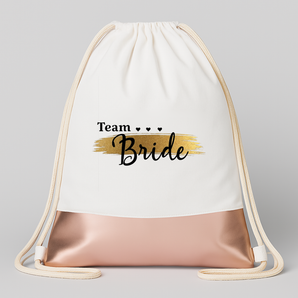 Team Bride Elegant | JGA Turnbeutel – Weiss