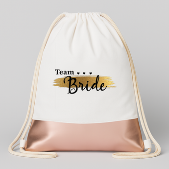 Team Bride Elegant | JGA Turnbeutel – Weiss