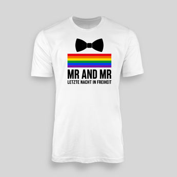 Mr and Mr JGA T-Shirt Herren in Weiss