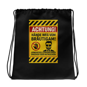 Achtung! Hände weg vom Bräutigam | JGA Turnbeutel