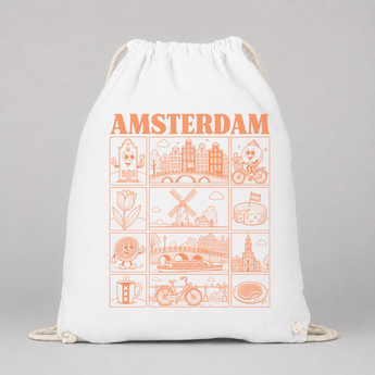 Amsterdam JGA Turnbeutel – Städte-Motiv