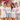 JGA-Gruppe vor Bougainvillea: Braut im Bride-Shirt mit Hexagon-Blumenrahmen, Freundinnen im Bride-Squad-Shirt