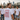 Maenner-Crew mit Frankfurt-Shirt, Braeutigam im Vordergrund, Frankfurter Skyline (1:1)