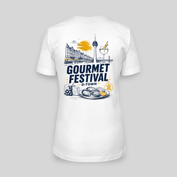 Gourmet Festival Düsseldorf JGA T-Shirt Damen Rückseite