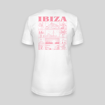 Ibiza JGA T-Shirt Damen Rückseite – Städte-Motiv