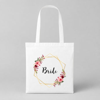 Bride – Square | JGA Jutebeutel Damen – Weiss