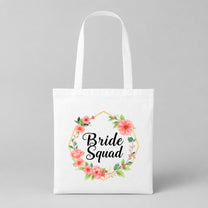 Bride Squad – Blumen Hexagon | JGA Jutebeutel Damen