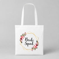 Bride Squad – Blumen Square | JGA Jutebeutel Damen