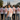 Maenner-Crew mit Koeln-Shirt, Braeutigam im Vordergrund, Koelner Dom (1:1)