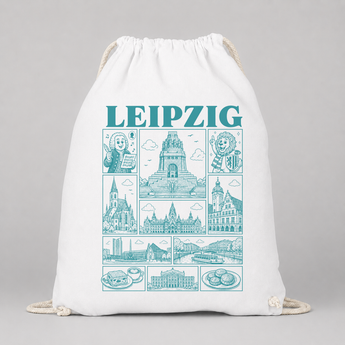 Leipzig JGA Turnbeutel – Städte-Motiv
