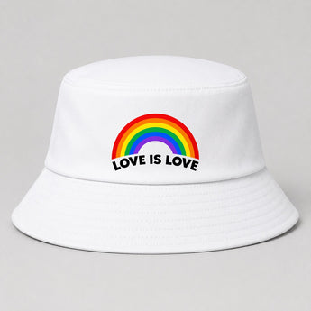 Love is Love JGA Fischerhut Weiß