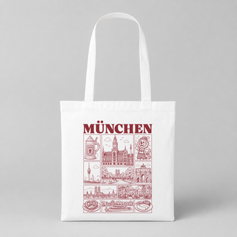München JGA Jutebeutel – Städte-Motiv