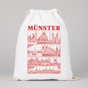 Münster JGA Turnbeutel – Städte-Motiv
