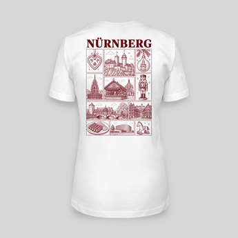 Nürnberg JGA T-Shirt Damen Rückseite – Städte-Motiv