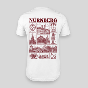 Nürnberg JGA T-Shirt Rückseite – Städte-Motiv
