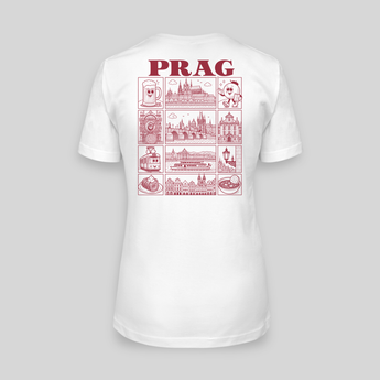 Prag JGA T-Shirt Damen Rückseite – Städte-Motiv