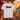 Weisses JGA T-Shirt Braeutigam Retro Regenbogen auf Holzbuegel in Sunset-Ambiente