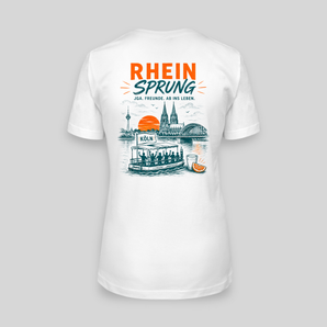 Rhein Sprung Köln JGA T-Shirt Damen Rückseite