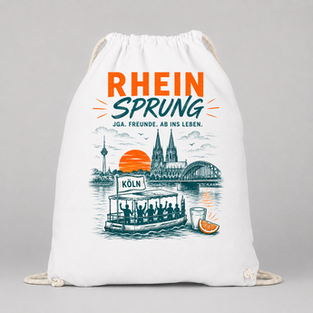 Rhein Sprung Köln JGA Turnbeutel – Motiv