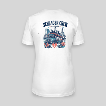 Schlager Crew Hamburg JGA T-Shirt Damen Rückseite