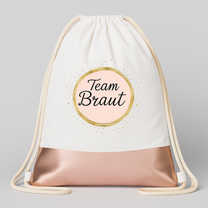 Team Braut – Gold | JGA Turnbeutel Damen
