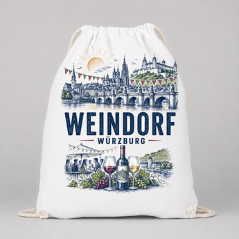 Weindorf Würzburg JGA Turnbeutel – Motiv