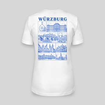 Würzburg JGA T-Shirt Damen Rückseite – Städte-Motiv