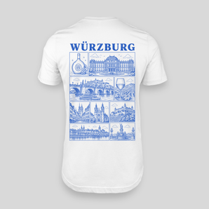 Würzburg JGA T-Shirt Rückseite – Städte-Motiv