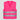 Warnweste selbst gestalten Pink – Vorderseite mit Brustdruck