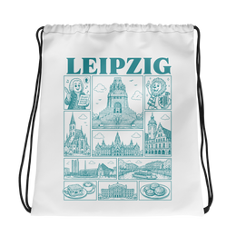 leipzig JGA Turnbeutel – Städte-Poster
