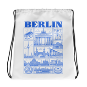 Berlin JGA Turnbeutel – Städte-Poster blau