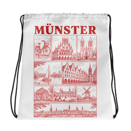 muenster JGA Turnbeutel – Städte-Poster