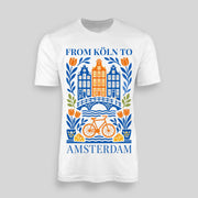 Amsterdam personalisierbares T-Shirt weiß – Vorderseite