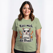 ALPAKA Küss mich ...ich bin die Braut! | JGA T-Shirt Damen