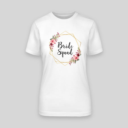 Bride Squad - Blumen Square | JGA T-Shirt Damen