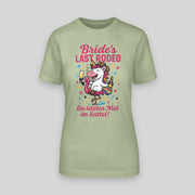 EINHORN – Bride’s Last Rodeo – Ein letztes Mal im Sattel | JGA T-Shirt Damen