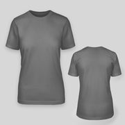 Damen JGA T-Shirt selbst gestalten – Grau – Vorderansicht