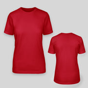 Damen JGA T-Shirt selbst gestalten – Rot – Vorderansicht