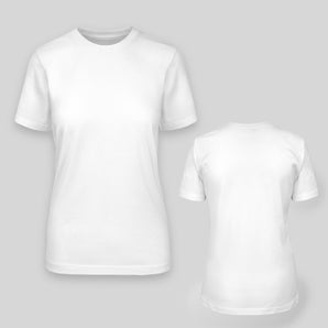 Damen JGA T-Shirt selbst gestalten – Weiß – Vorderansicht