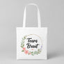 Team Braut – Blumen | JGA Jutebeutel Damen
