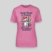 EINHORN – LETZTE NACHT IN FREIHEIT! DAS KNAST-SHIRT FÜR D... | JGA T-Shirt Damen