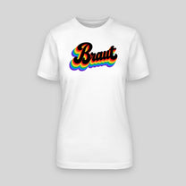 Braut – Retro Regenbogen | JGA T-Shirt Damen