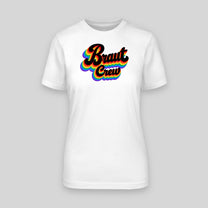 Braut Crew – Retro Regenbogen | JGA T-Shirt Damen