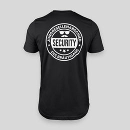 SECURITY! Braeutigam JGA Herren T-Shirt | JGA T-Shirt Herren