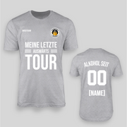 SEINE LETZTE AUSWÄRTS TOUR - Personalisierbar | JGA T-Shirt Herren
