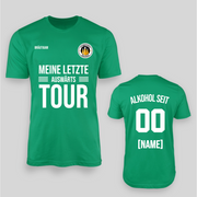 SEINE LETZTE AUSWÄRTS TOUR - Personalisierbar | JGA T-Shirt Herren