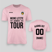 SEINE LETZTE AUSWÄRTS TOUR - Personalisierbar | JGA T-Shirt Herren